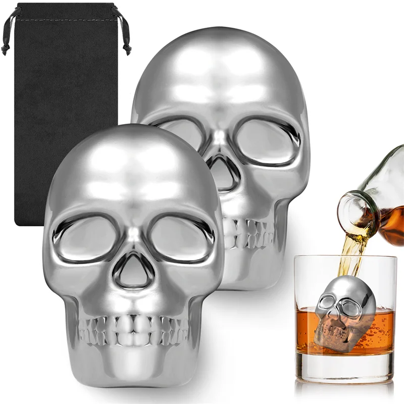 Wine Beer The Whiskey - Piedras de whisky reutilizables con forma