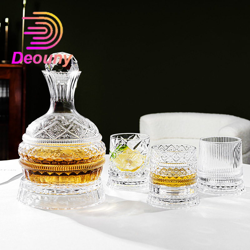 Wine Beer The Whiskey - Decantador de vino giratorio DEOUNY con