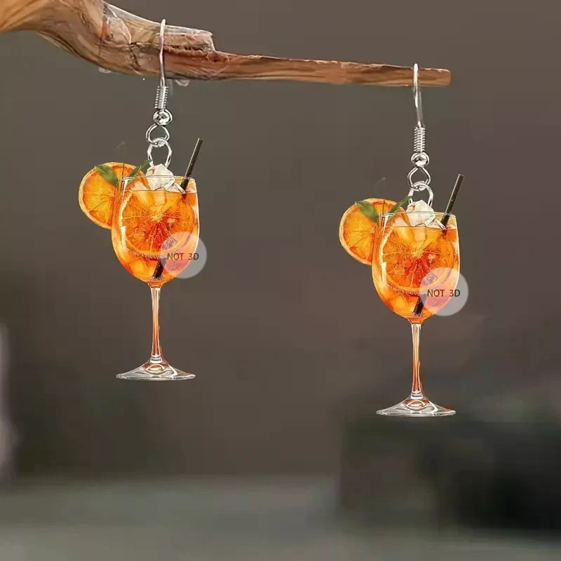 Beer And Wine Festival - Pendientes de diseño plano 2D con