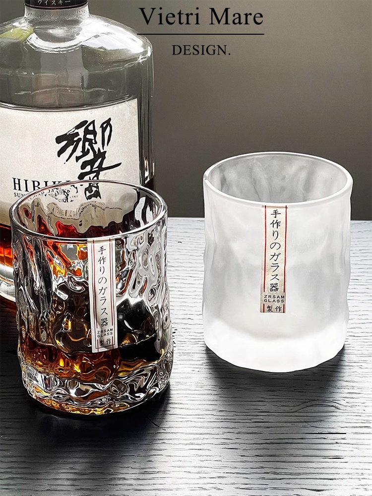 Wine Beer The Whiskey - Vaso de Vidrio Vietnamita Hecho a