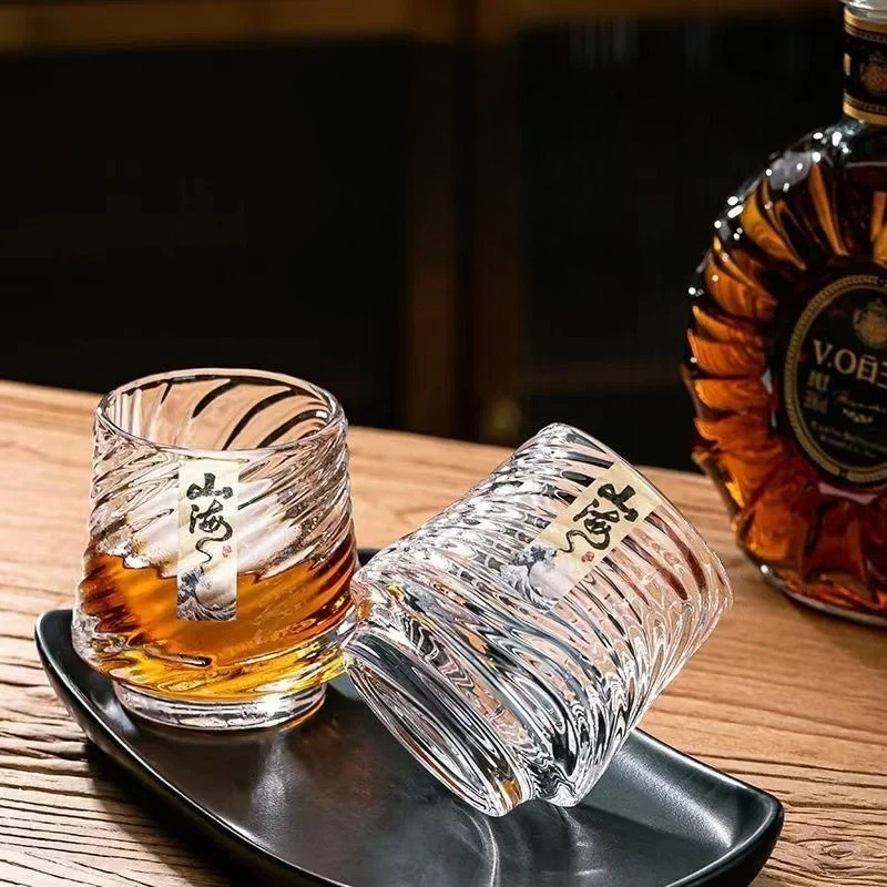 Wine Beer The Whiskey - Juego de Vasos de Whisky de