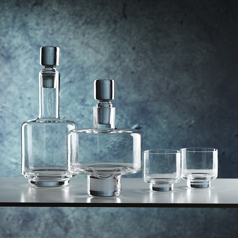 Decanter Aerator Set - Moderno Kit de Licor de Cristal