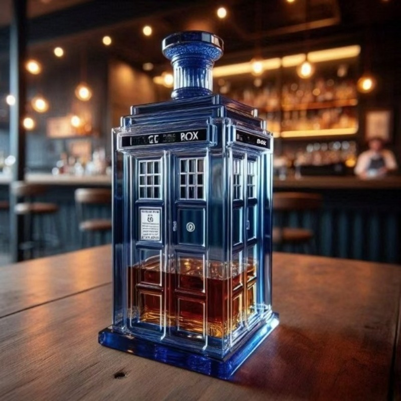 Wine Beer The Whiskey - Decantador Creativo con Diseño de Cabina