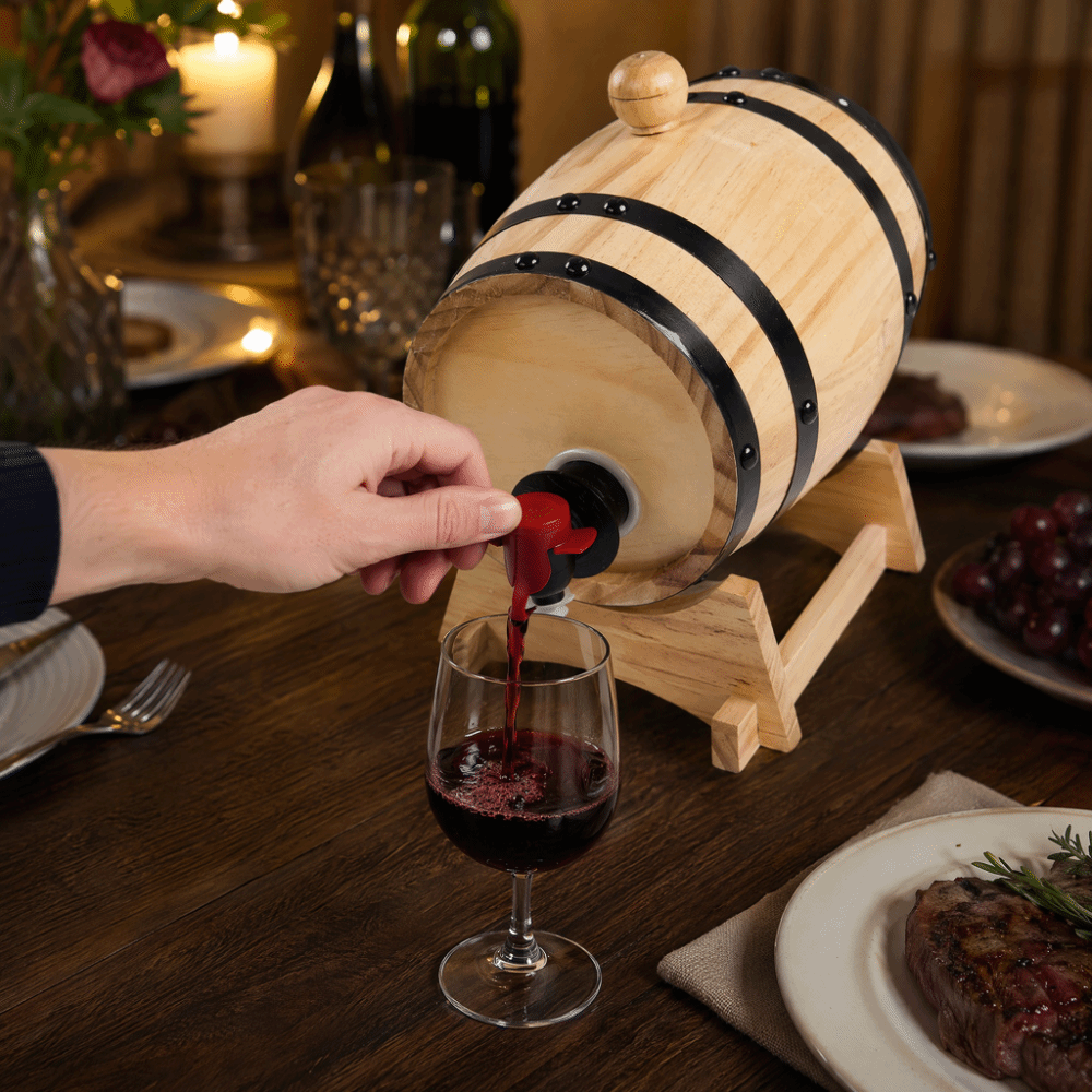 Barriles de madera de pino vin - Wine Beer The Whiskey reseña y precio