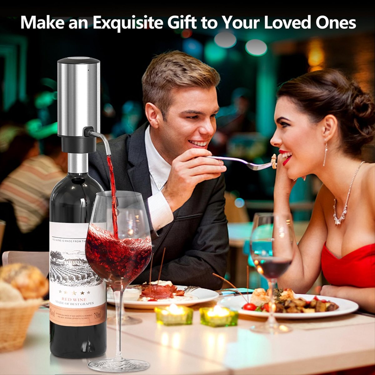 ETRT Aerador de vino eléctrico - Decanter Aerator Set reseña y precio