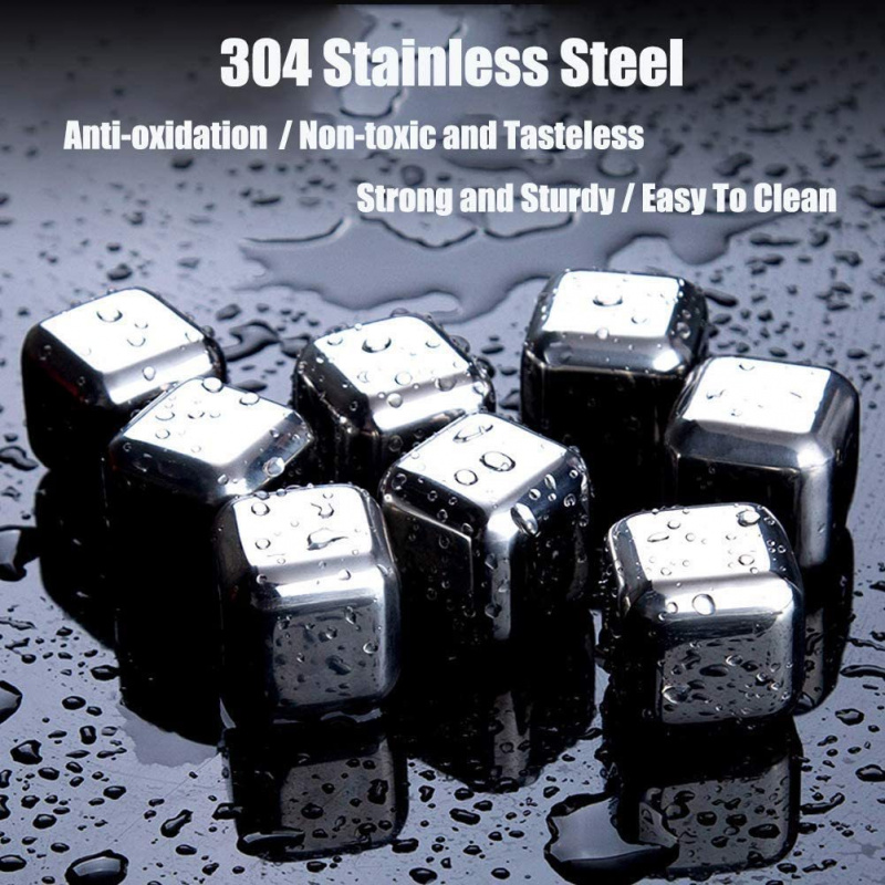 Cubo de hielo congelado rápido - Whiskey Stone Set reseña y precio