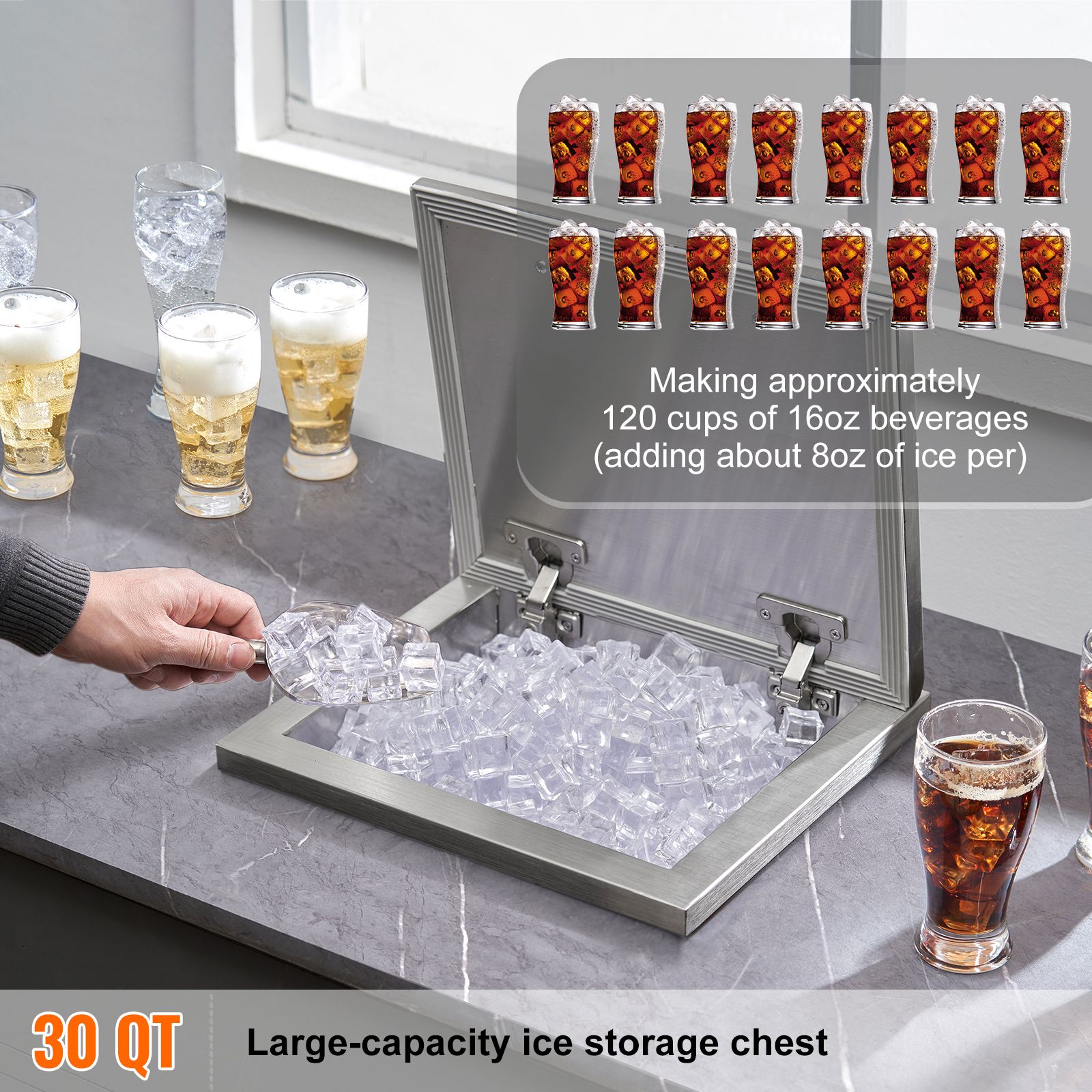 Contenedor de hielo de acero i - Wine X Beer reseña y precio
