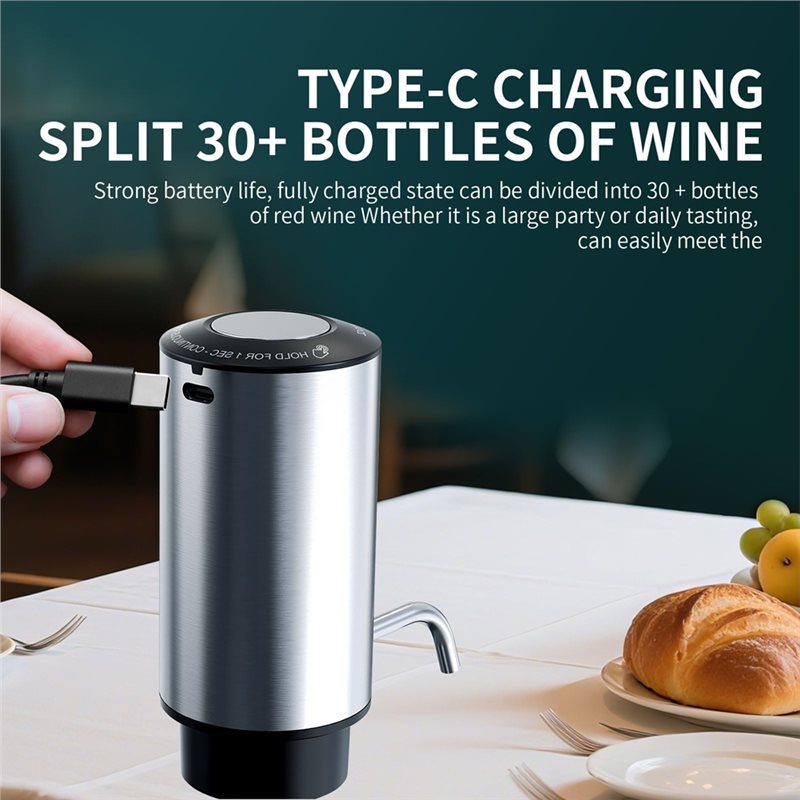 Aireador de vino mejorado de p - Decanter Aerator Set reseña y precio