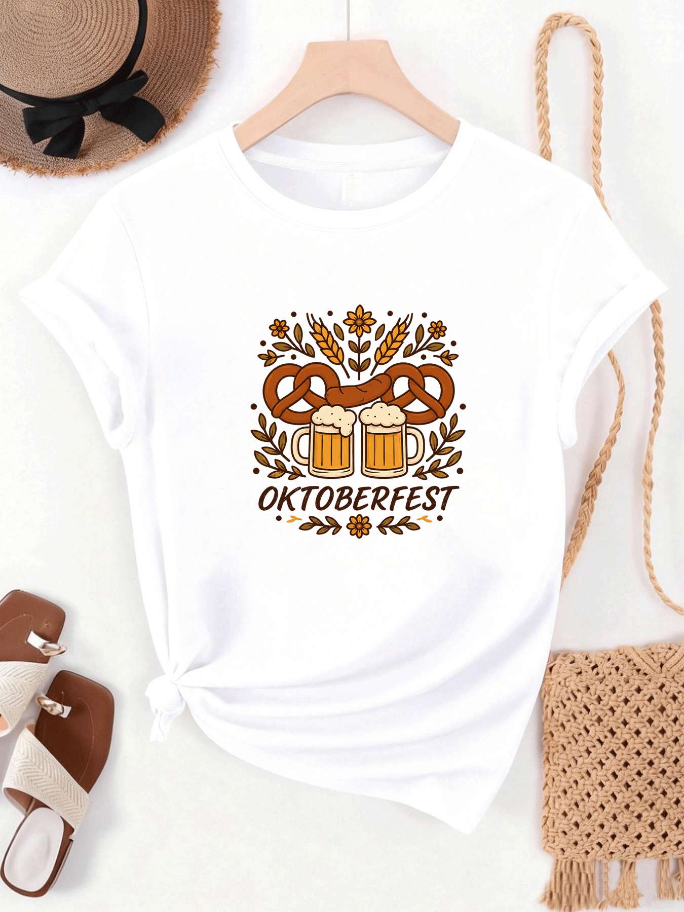 【MYJ062633】Camiseta para mujer - Beer And Wine Festival reseña y precio