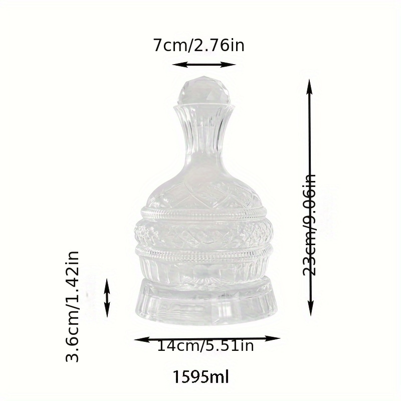 Decantador de vino de cristal, - Decanter Aerator Set reseña y precio