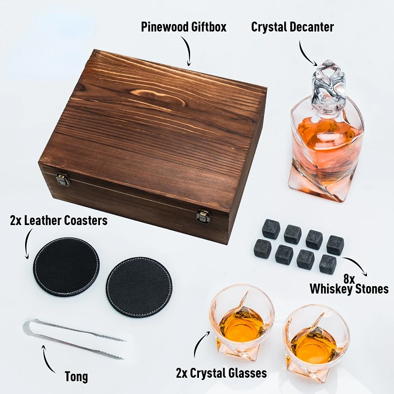 Set de Regalo de Decantador de - Whiskey Stone Set reseña y precio