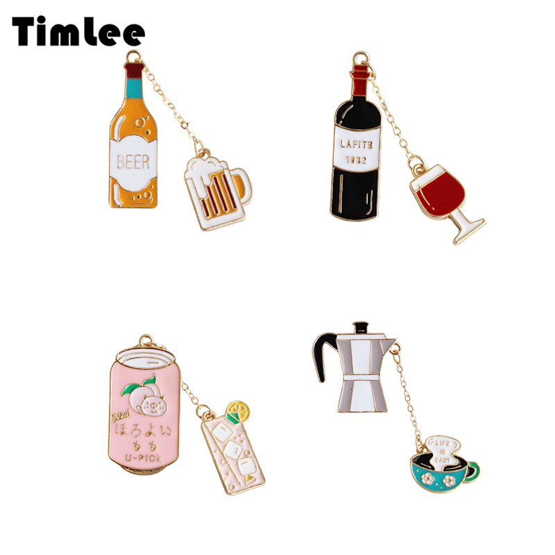 Broches de metal X155 con dise - Wine X Beer reseña y precio