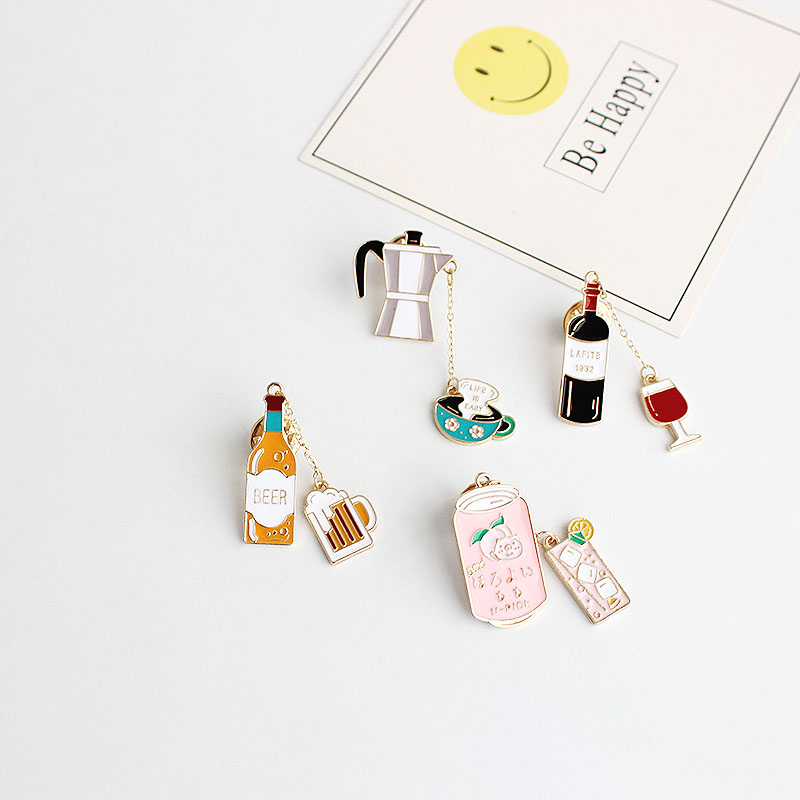 Broches de metal X155 con dise - Wine X Beer reseña y precio