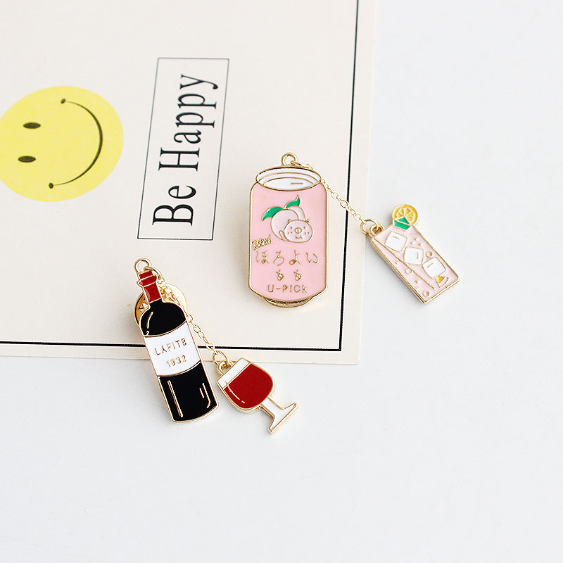 Broches de metal X155 con dise - Wine X Beer reseña y precio