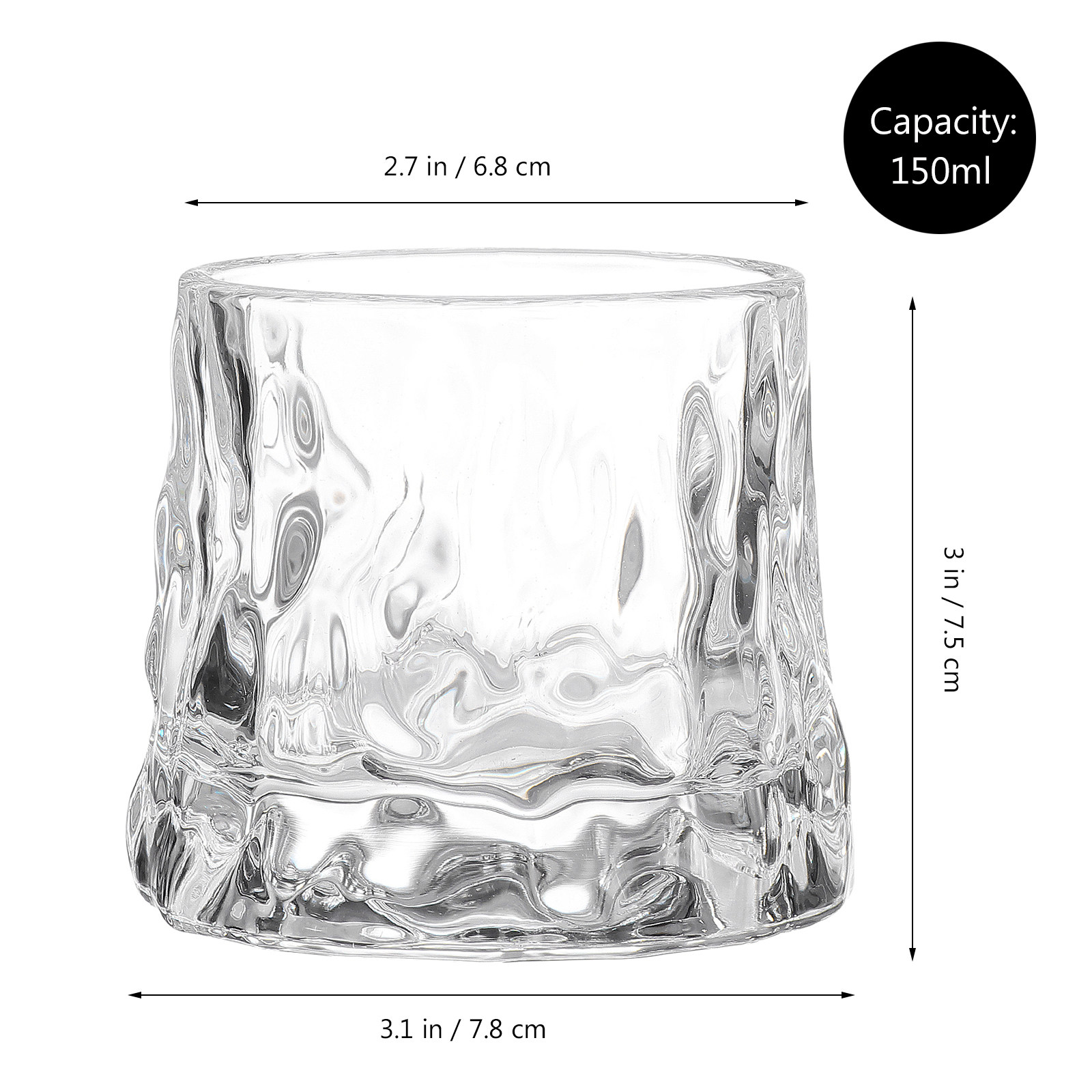 1 Vaso de Vino Martillado de P - Wine Beer The Whiskey reseña y precio